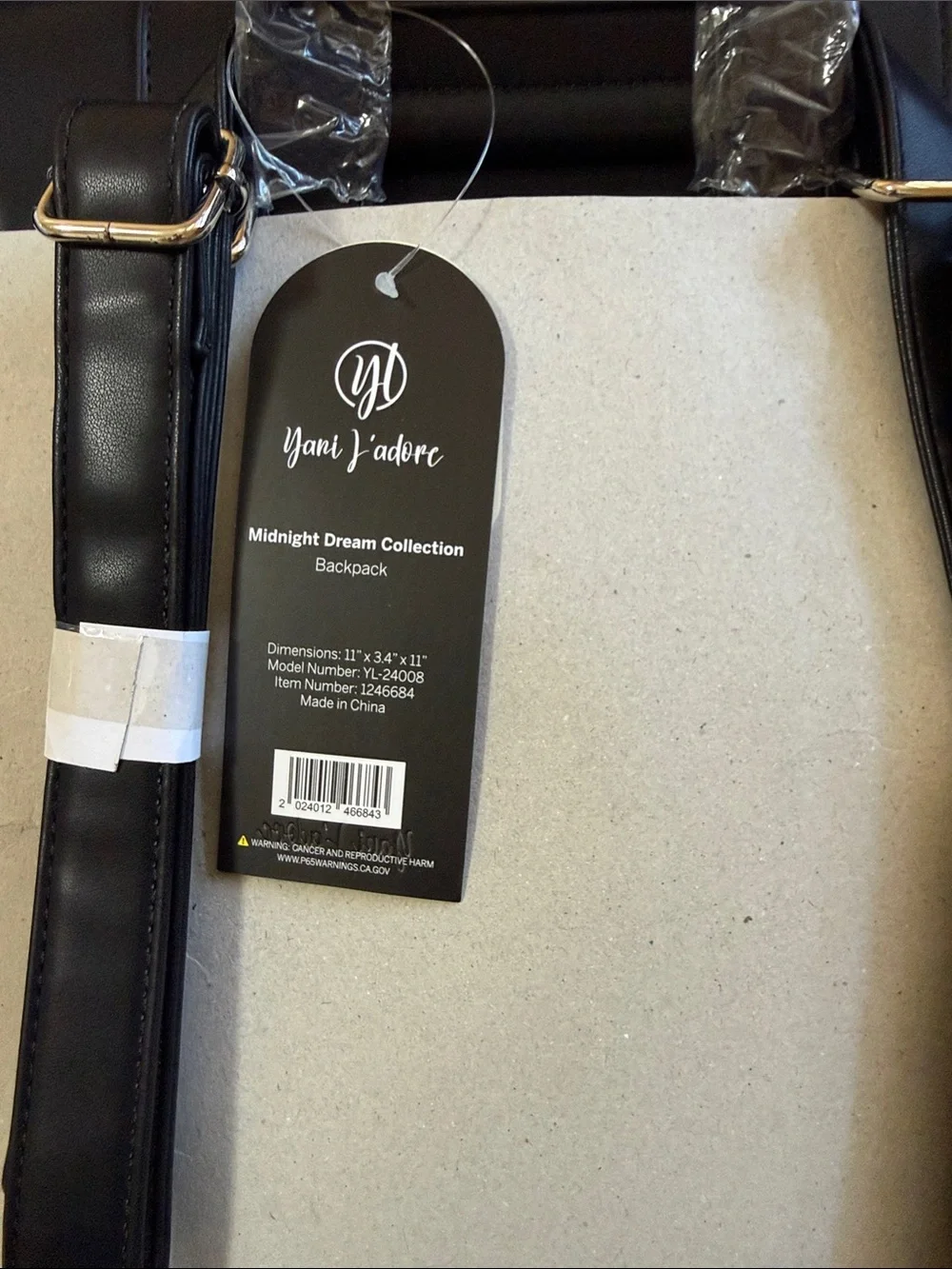 Classic Black Leather Briefcase with Metal Plate Accent